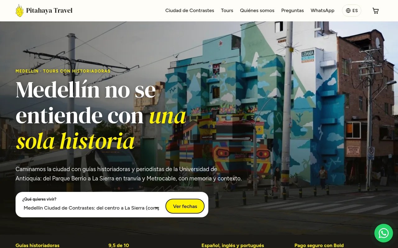 Portada de pitahayatravelcolombia.com