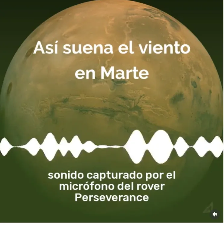 Así suena el viento en Marte